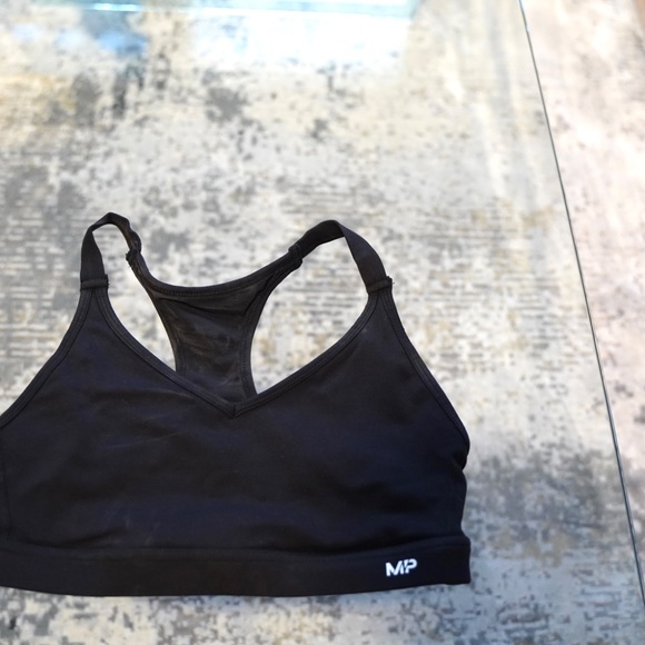 COPY - Women's Power Mesh Sports Bra - Black - Picture 4 of 4